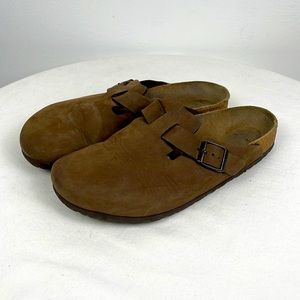 Birkenstock Brown Leather Boston Clog -L9 M7